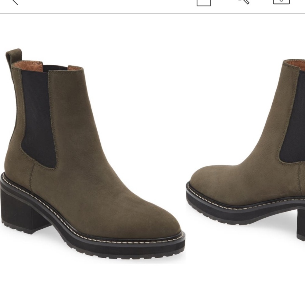 Madewell Carina platform Chelsea boot worn once